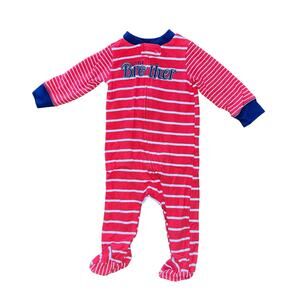 6M Baby "Little Brother" Footie Pajama PJ